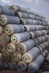 מכלי גז בנפחים שונים