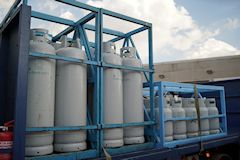 מכלי גז בנפחים שונים