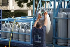 חלוקת מכלי גז ביתי