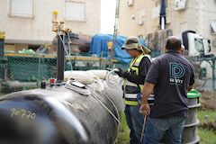 החלפת צובר בשכונת מגורים