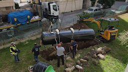 החלפת צובר בשכונת מגורים